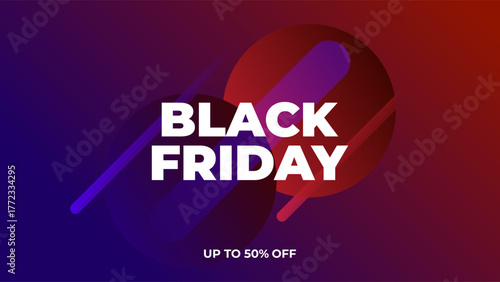 BLACK FRIDAY OFFERS AND DISCOUNT PROMOTION TEMPLATE BANNER DESIGN. GRADIENT COLOR BACKGROUND VECTOR. GOOD FOR SOCIAL MEDIA POST, COVER , POSTER 