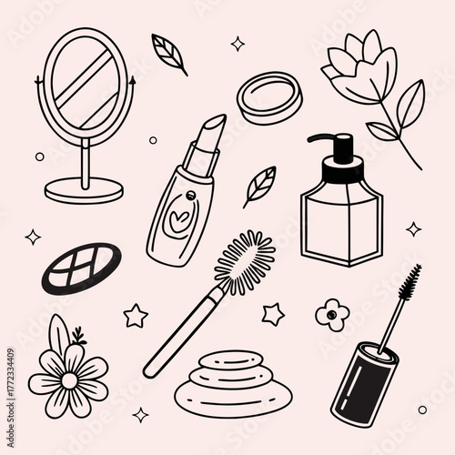 abstract vector shapes and flowing new idea