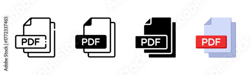 Pdf Multi Style Icon Set