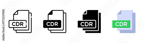 Cdr Multi Style Icon Set