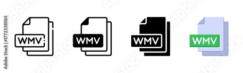 Wmv Multi Style Icon Set