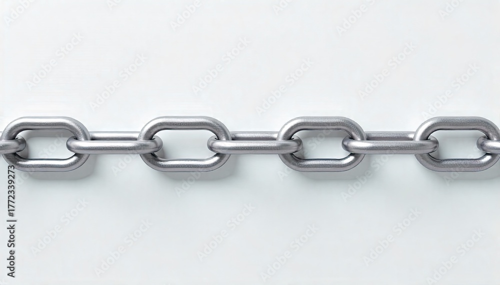 Obraz premium chain link on white background