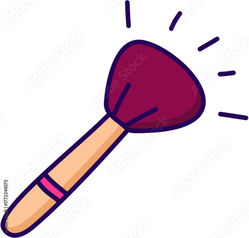 Cute makeup brush for beauty
