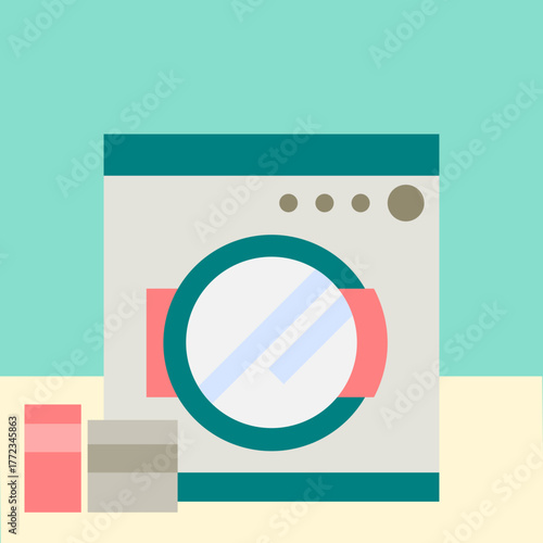 illustration of washing machine