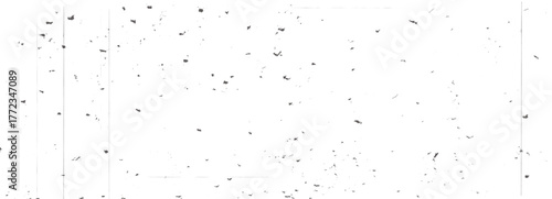 Grunge textured old noir background with grainy noise. Film black filter. Distressed retro photo effect. Gritty texture with dust, scratches and subtle spots. Old movie overlay. Vector illustration.