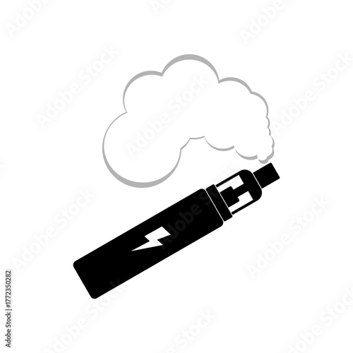 Vaping icon isolated on white background