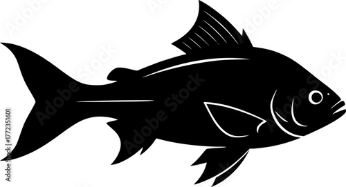 fish , minimalist, clean lines, vector illustration