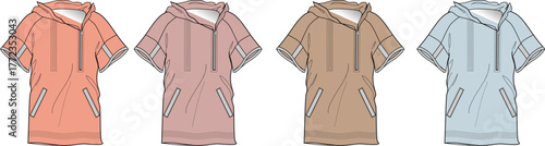 Collection of Overalls in Various Colors, Perfect for Diverse Fashion and Practical Applications