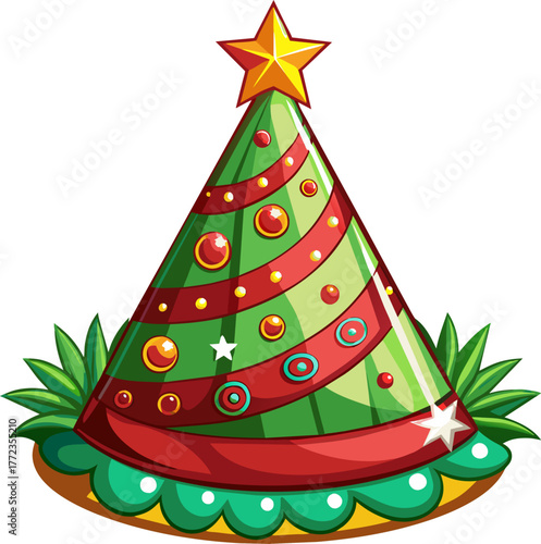 Cheerful party hat designed for festive occasions