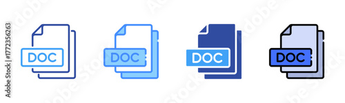 Doc Multi Style Icon Set