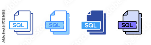 Sql Multi Style Icon Set