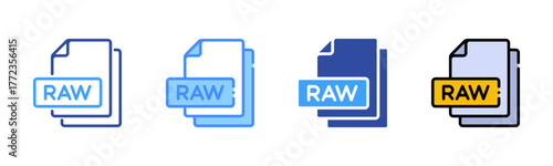 Raw Multi Style Icon Set