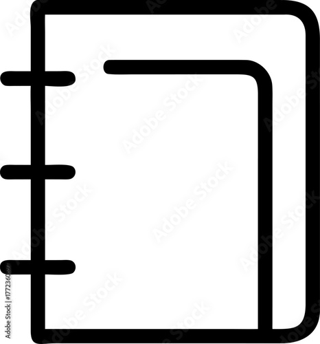 Open Notebook or Journal Icon Keywords: notebook, journal, book, paper, writing, notes, diary