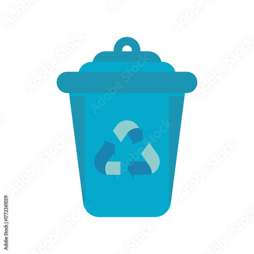 Trash can logo template