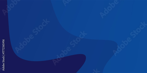 Blue wavy background with modern gradient colors. Trendy liquid design. Motion sound wave. Vector illustration for all project