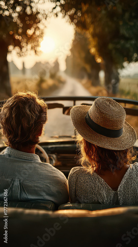 Photography of people driving to travel, having fun on a road trip during a holiday.