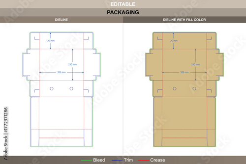 Shoe box template dieline created by vector precision supporting printing setup and sturdy packaging hold guided die line structure ensures clean corners and reliable fit