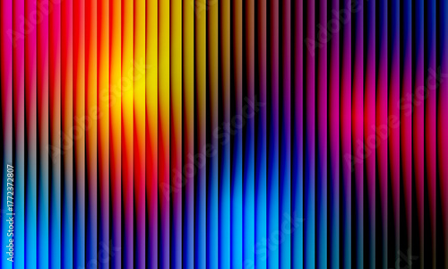 Abstract gradient blue and green light lines background