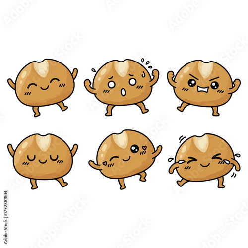 Damper Bread  Vector.Damper Bread Vector bundle. Damper Bread vector, illustration, lineart, clipart 