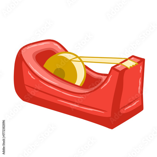illustration of a tape dispenser
