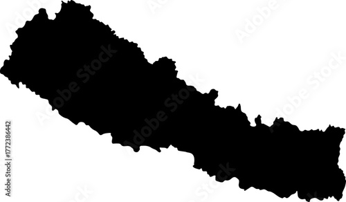 Vector map of nepal