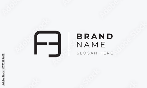 Initials F3 or FE Vector Monogram Logo Design