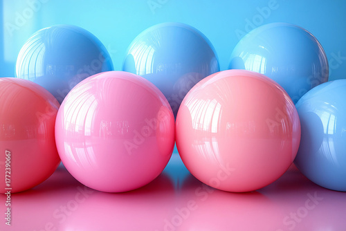 3D abstract style background generative AI