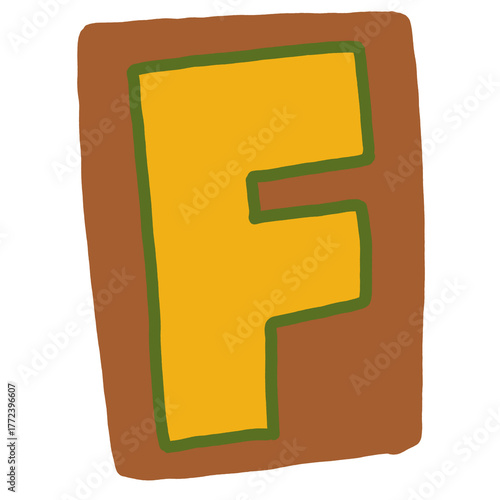 scrapbook alphabet journaling stickers - alphabet illustration letter