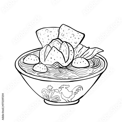 Meat ball asian food