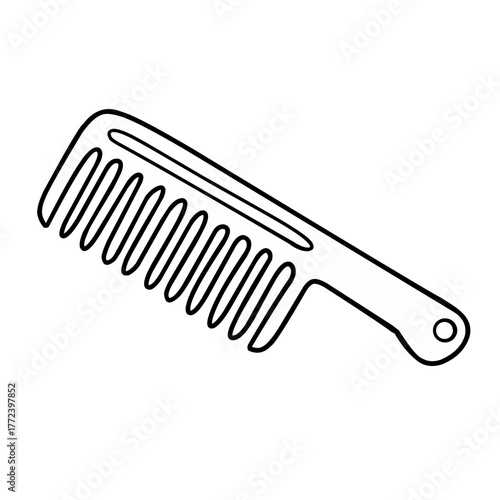 Line illustration of a comb