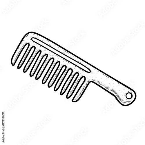 Sketch illustration of a comb