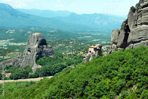 The Holy Monastery of St. Nicholas Anapausas in the valley, Meteora, Greece