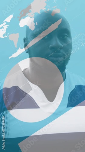 Animation of statistics over rugby players