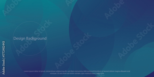 abstract green dark blue circular background. vector illustration eps10