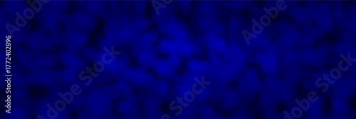 An ominous, dark, eerie, and bewitching blue foggy gradation bg with vignetting around the edges. Cloudy, gloomy sky. Magical spooky vector illustration with gradient mesh and blending effects.