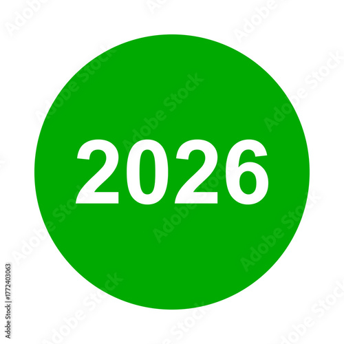 2026 und grüner Kreis