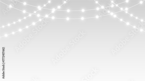 Garland png glowing decorative lights for festive decor.
