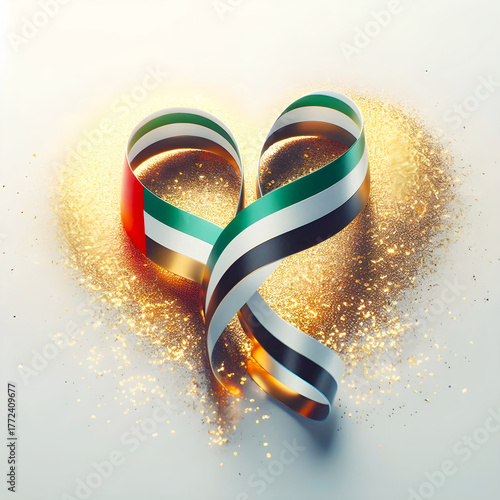 abstract background with colorful ribbons