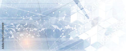 Abstract circuit technology style concept particles background