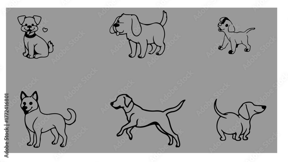 Fototapeta premium Dog Vector 