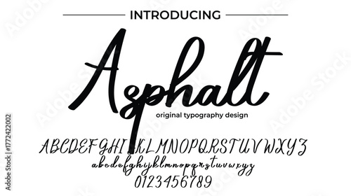 Asphalt - Elegant Script Font for Smooth Handwritten Design and Creative Typography