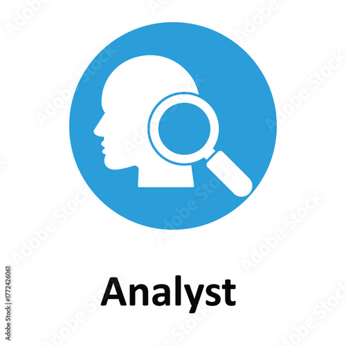 Analyst Vector Icon which can easily modify or edit