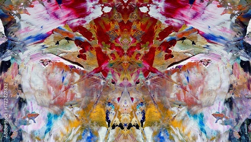 Abstract art background . Hand painting artwork on canvas .