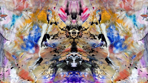 Abstract art background . Hand painting artwork on canvas .