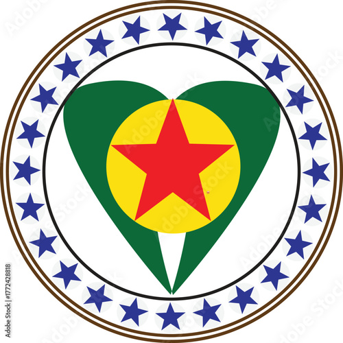 Illustration of symbol of the democratic union party