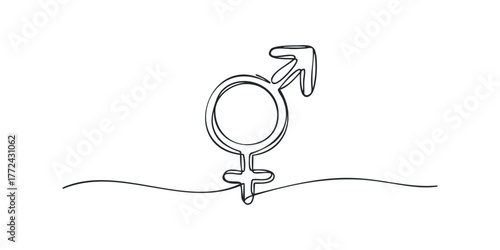 Symbol of male and female combined