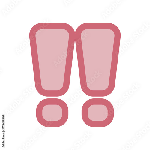 メッセージや注意表示に使えるビックリマークのピクトグラムイラスト