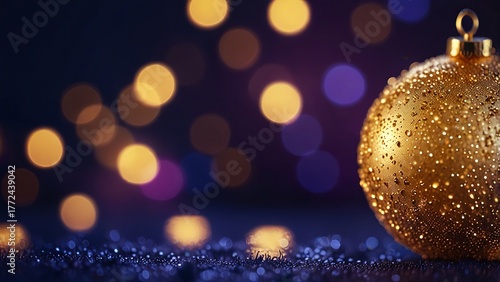 abstract background with bokeh lights