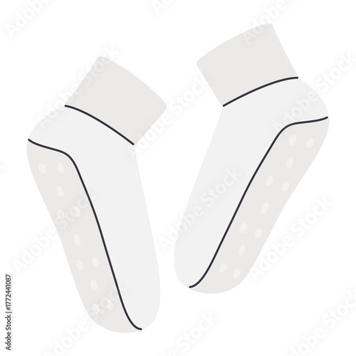 Pair of Grip Socks for Pilates and Yoga Training.