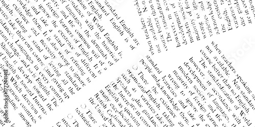 Rough vector background abstract grunge texture old vintage newspaper. Vector white and black newspaper paper grunge pattern old aged texture.	